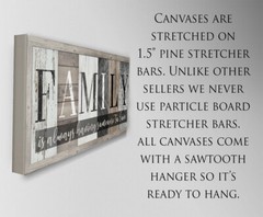 Family in Multi Pattern – Large Canvas (Not Printed on Wood) – Stretched Canvas