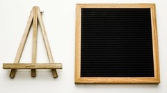 Wooden 10 in by 10 in 9 in Tall Easel 340 Letters, Numbers Symbols