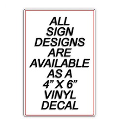 Do Not Block Garage Vehicles Towed Sign / Metal Magnetic Decal no parking