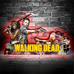 THE Walking Dead Pinball Topper 3D Print Lightbox LED Sign for Arcade Game Fans