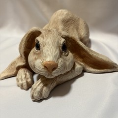 Vintage Universal Statuary Lop Eared Mother Rabbit Figurine Resin #768