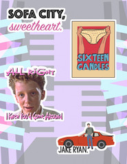 Sixteen Candles 80’s Cult Classic Movie 4pc Sticker Pack