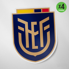 (4 Pack) Seleccion Ecuador Vinyl Sticker Decal Calcomania National Team La Tri