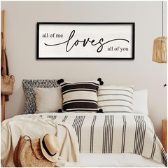 Love Quote Wall Decor 40×15 Modern Sign Farmhouse Plaque
