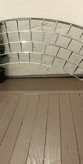 VTG IKEA Tranby Wall Mirror 19.75” Round With Mosaic Border, 1999