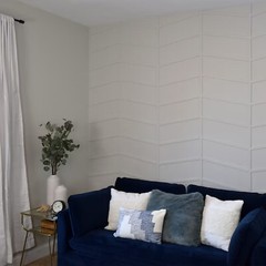 8 Pack HERRINGBONE FRETWORK 22″ x 22″ Polystyrene Wall Panels Moulding Paintable