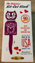 THE ORIGINAL KIT-CAT KLOCK BOYSENBERRY LADY MODEL LBC-49 90TH ANNIVERSARY NEW