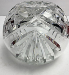 Wedgewood Full Lead Crystal Hand Cut Round Vase/Bowl 4.5″ Tall