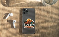 Rapid City South Dakota Sticker Decal Vinyl Die-Cut City Skyline Landmark Design