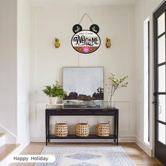 Durable 15.7» Mouse Interchangeable Welcome Sign – Perfect Housewarming Gift