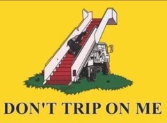 Joe Biden, «don’t trip on me» (don’t tread on me), Vinyl 3″ Sticker