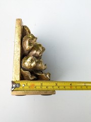Vintage Gold Magnolia BookendGilt Floral Hollywood Regency Decor