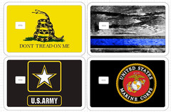 Military Police Credit Debit ATM Card Skin Stickers Army Marines Blue Line Logo