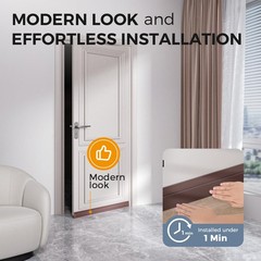 2 Pack Door Draft Stopper, Under Door Sweep for Exterior & Interior Doors, We…