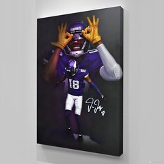 Justin Jefferson Poster 01 Sport NFL Office Elegant Wall Decor POSTER CANVAS