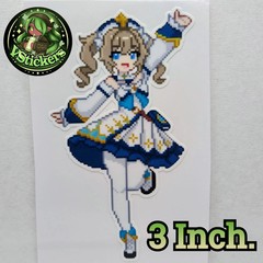 [Genshin Impact][3 Inch.] Pixel Barbara Fan Art Water-Resistant Vinyl Sticker!