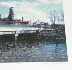 Steel Mill & River Print