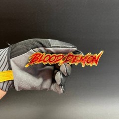 1x Blood Demon Custom Text 3D Acrylic Car Emblem Badge Multicolor Laser Cut
