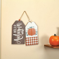 Hello Autumn Double-Sided Wall Tags by Holiday Peak