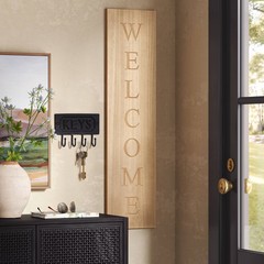 40″x10″ Reversible Wood Leaner – Threshold: Farmhouse Style MDF Vertical