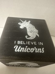 Wooden Block Funny Sayings 6 Sided Black + White