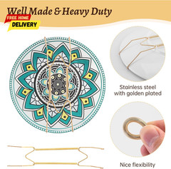 Plate Hangers for Wall,Suitable for 6-8 Inch Art Plate,Stainless Steel Invisible