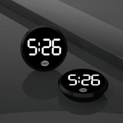 Car Dashboard Digital Clock Mini Electronic Vehicle Dash Clock LED Display