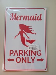 Metal Sign 12″X8″ –Mermaid PARKING ONLY– NEW SEE PHOTOS