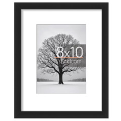PICTURE FRAMES 5 x 7, 8 x 10, 11 x 14, 12 x 16, 16 x 20 Black Finish