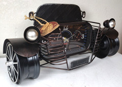 Barrel Shack Classic Car Wall Clock Handmade Automotive Metal Art The Hesse NEW
