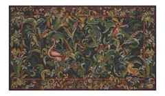 19×31″ Animals Aristoloches Green Tapestry from Charlotte Home – Woven in France