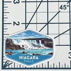 Niagara Falls Vinyl Sticker New York Waterfalls Travel Souvenir Journal Art
