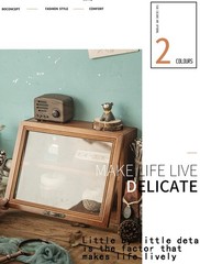 Shadow Boxes Display Cases,Mini Cabinet,Wood Cabinet Figure Display Shelf for…