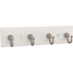 Key Tidy (1-Pack) Pure White Holder 7′ Wall Mount Small Item Rack 4 Hooks for…