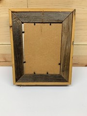 Primitive Framed Picture of Outhouse «Full Moon» 10-1/2″ x 8-1/2″