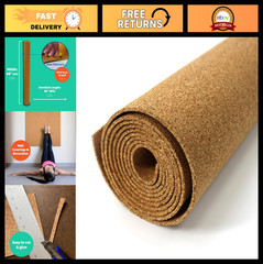 Cork Roll 4′ x 8′ x 3MM – DIY Bulletin Board, Wall Décor, Soundproofing, Eco-Fri
