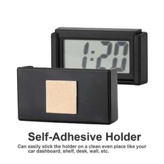 Portable Mini Car Dashboard Digital Clock for Vehicle Large LCD Time Screen