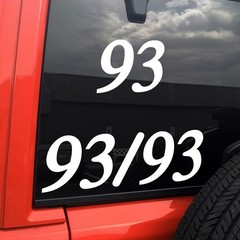 93 93/93 Thelema Vinyl Sticker Decal Set Sacred Symbol Esoteric Aleister Crowley