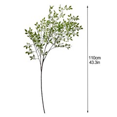 4 Pack Artificial Leaves Stems 43.4 Inch Long Faux Nandina Greenery Bunch Pla…