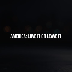 8in Vinyl Decal Sticker – «America: Love It Or Leave It»