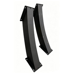 Arc 45° Angle Support Brackets 2″x4″(Actual:1.5»x3.5») Heavy Duty Steel 2 Pack