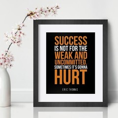 Eric Thomas Inspirational Wall Art Print Motivational Quote Poster Decor Gift