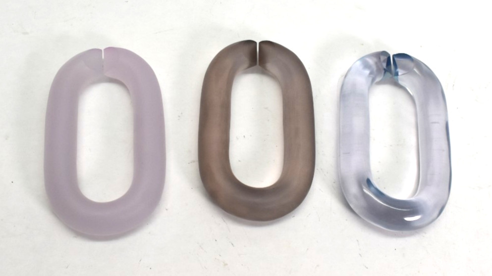 3 Piece Acrylic Linking Chain Table Top Home Office Decor 15″ Long 3 Colors