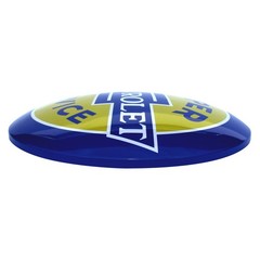 Chevrolet Service Round Dome Tin Button Sign Chevy Bowtie Shop/Garage Wall Decor