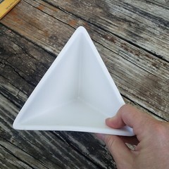 Umbra Trigg White Triangular Ceramic Replacement Vase Container Planter