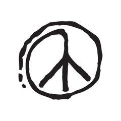 Peace Sign Art – Vinyl Decal Sticker – Multiple Color & Sizes – ebn942