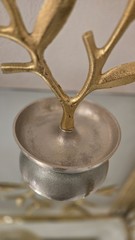 Gold and Silver Rustic Style Decorative Figurine Tree