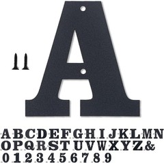 Sleek 3” Black Metal Address Numbers with Easy Installation Kit for Outdoor Use