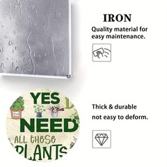 Humorous Metal Garden Sign Plant Farmhouse Decor