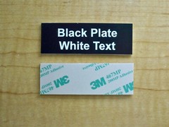 Custom Engraved 1×3 Plate w/ Adhesive | Personalized Office Wall Door Tag Badge